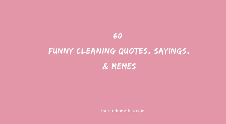 60 Funny Cleaning Quotes Sayings Memes