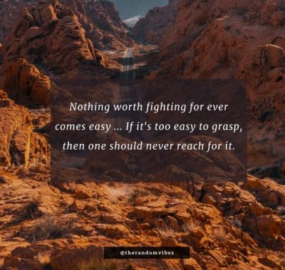 Nothing Comes easy Quotes Pictures