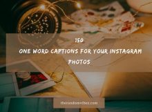 Top 150 One Word Captions For Your Instagram Photos