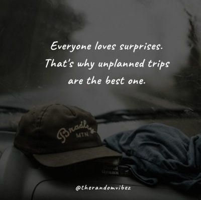 Unplanned Trip Funny Quotes 
