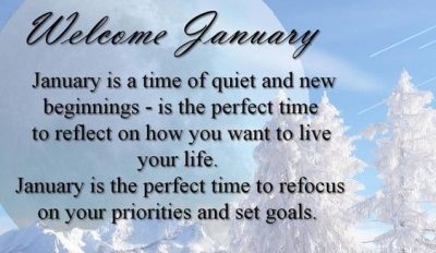 Welcome January Quotations