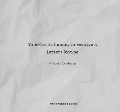 Writing Letters Quotes