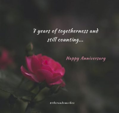7 Years of Togetherness Quotes