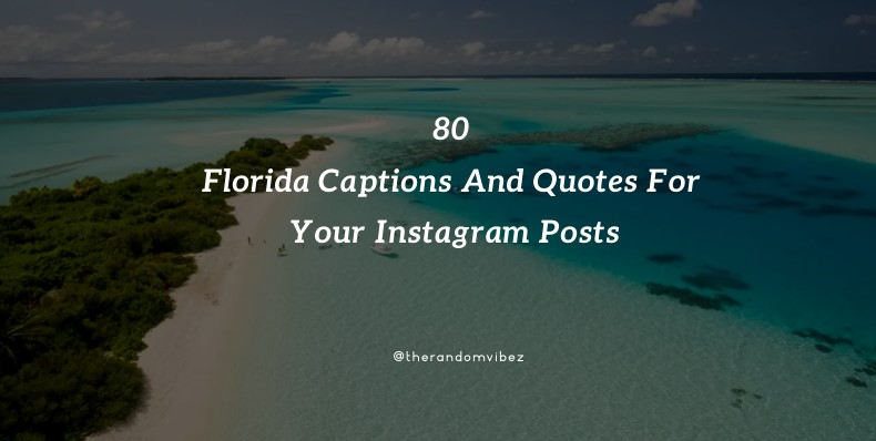 80 Florida Captions And Quotes For Your Instagram Posts