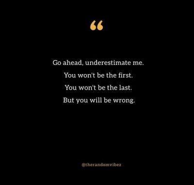 Best Underestimate Quotes