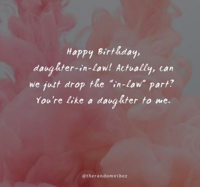 Daughter In Law Birthday Quotes Images