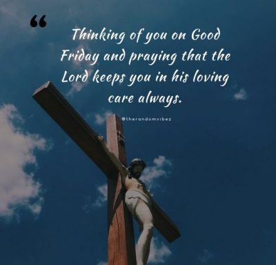 Good Friday Message