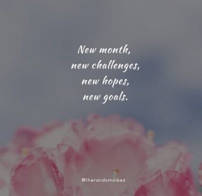 New Month New Goals