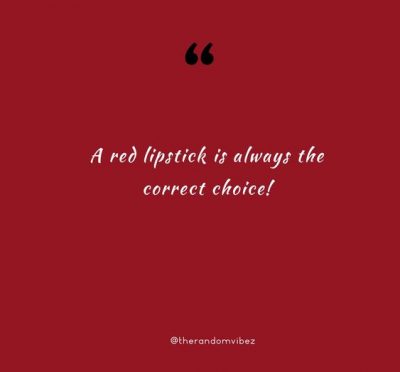 Red Lipstick Captions Instagram