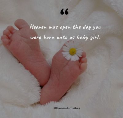 Welcome Newborn Baby Girl Quotes