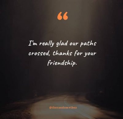 Glad We Crossed Paths Quotes