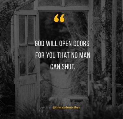 God Opens Doors Quotes