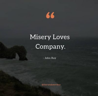 Misery Loves Company Quote