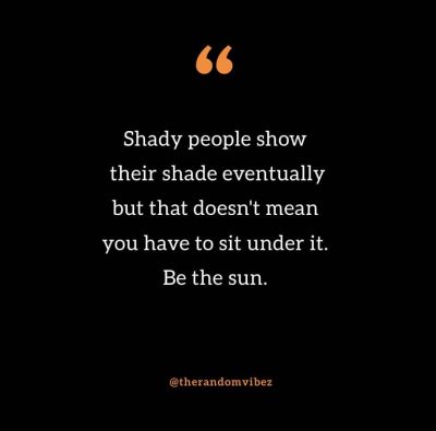Being Shady Quotes