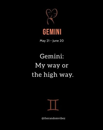 Gemini Attitude Quotes