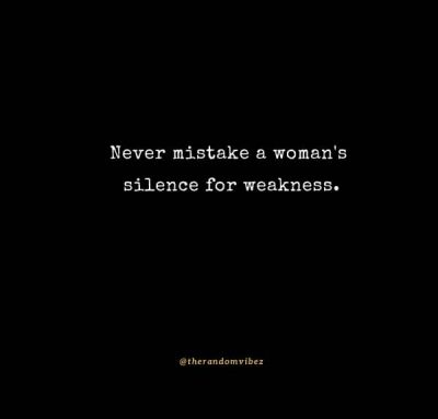 Inspirational Woman Silence Quotes