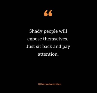 Quotes About Shady People