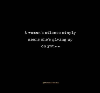 Woman Silence Quotes