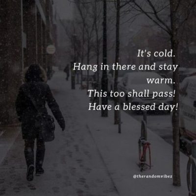 Cold Morning Quotes