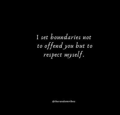 respect setting boundaries quotes