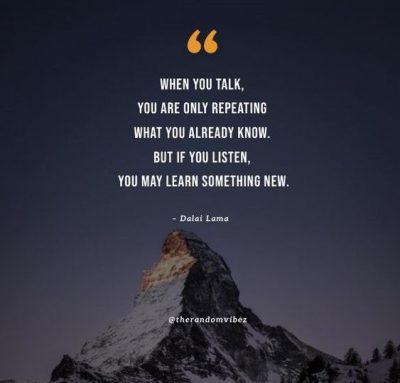 Dalai Lama listening quote