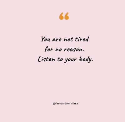 Listen To Your Body