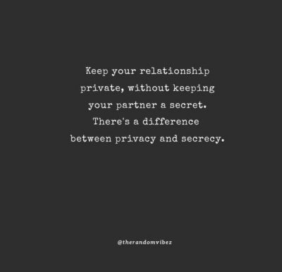 Personal Life Private Quotes