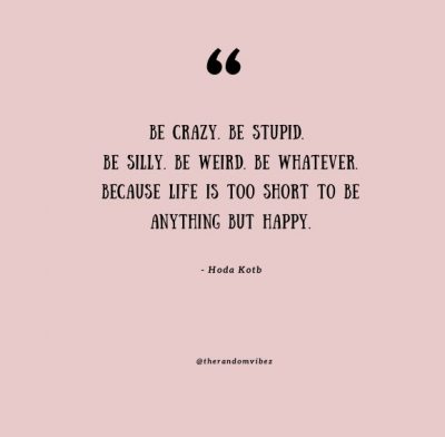 Quotes About Being Silly And Happy