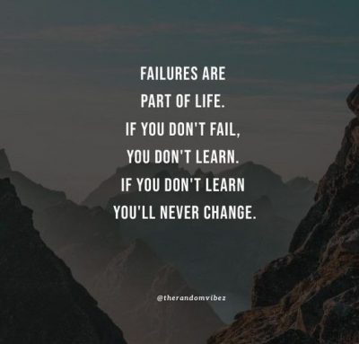 Quotes About Learning From Failure