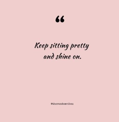 Sitting Pretty Quotes