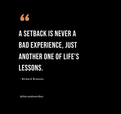 Small Setback Quotes Life