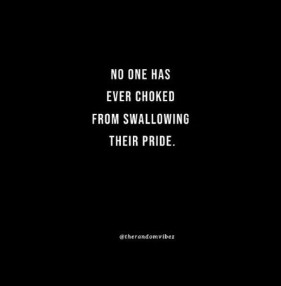 Swallow Your Pride Quotes