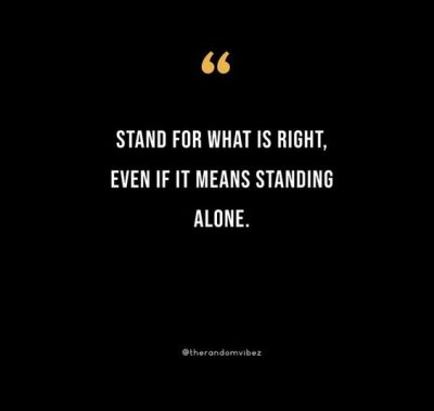 Standing Alone Quotes