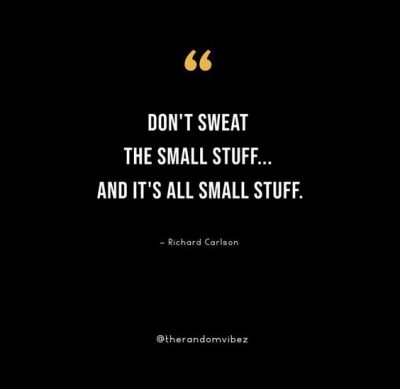 don't sweat the small stuff quotes