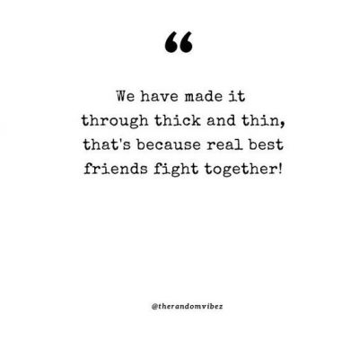 friends through thick and thin quotes