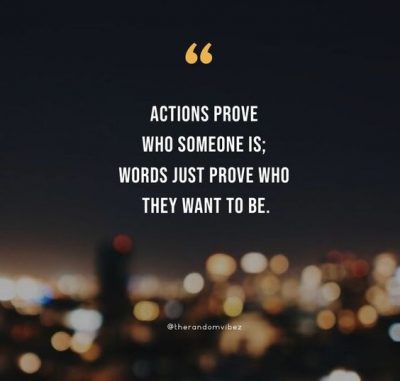 words vs actions quotes