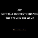 220 Softball Quotes To Inspire The Team In The Game