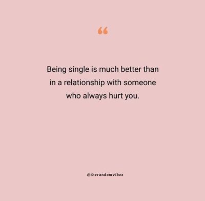 Being Single Quotes