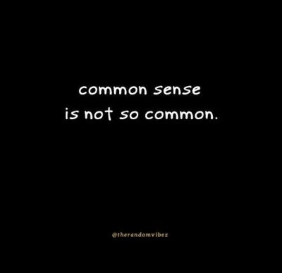 Common Sense Quotes Funny