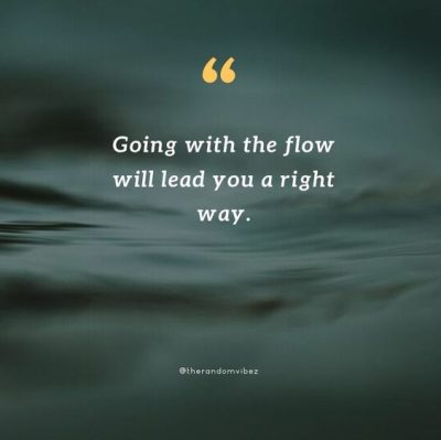 Going With The Flow Quotes