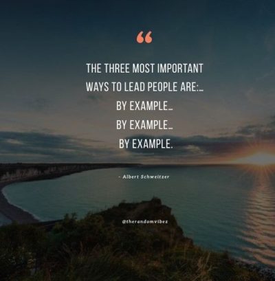 Leaders Lead By Example Quotes