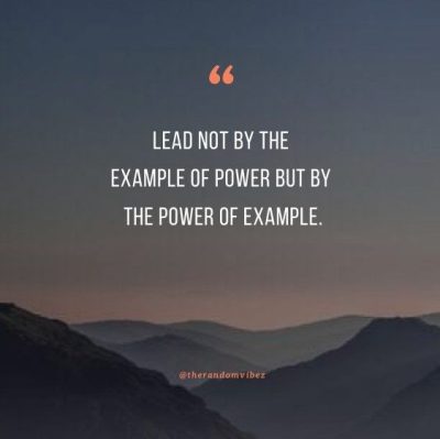 Leadership By Example Quotes