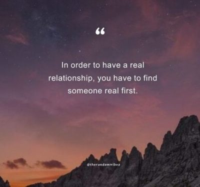 Real Relationship Quotes