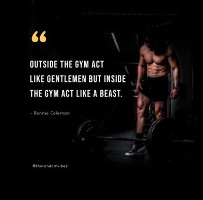 Ronnie Coleman Gym Quotes