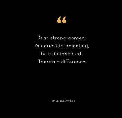 Women Intimidation Quotes