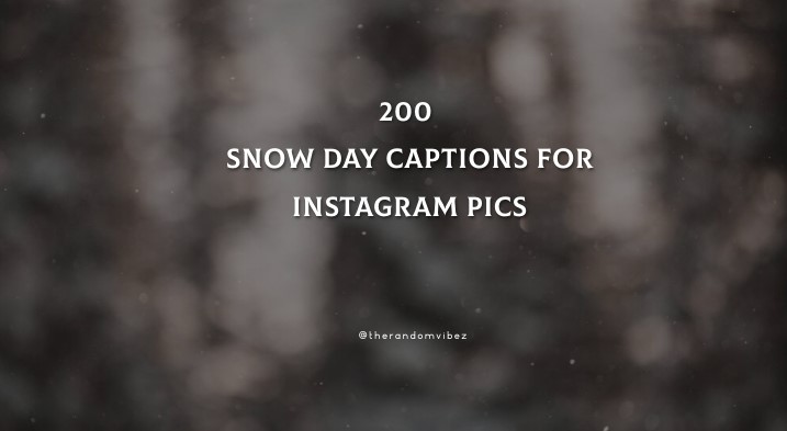 200 Snow Day Captions For Instagram Pics