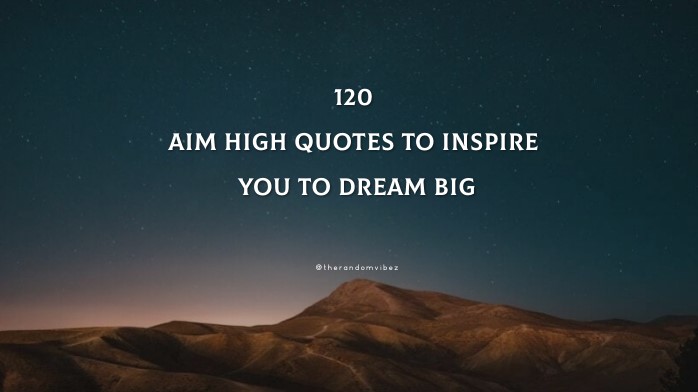 dream big aim high essay