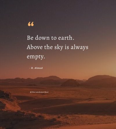 down to earth person quotes