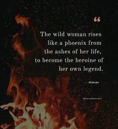 feminine phoenix rising from the ashes