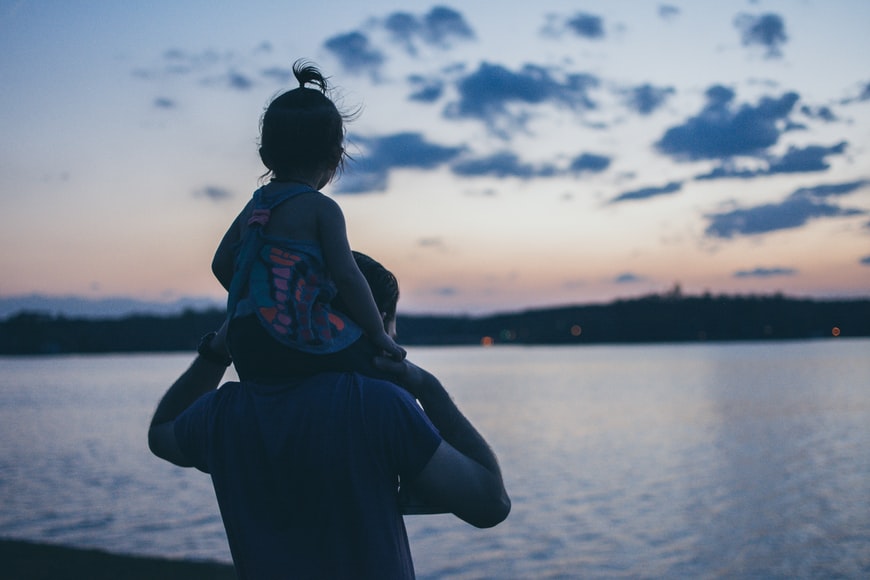 Young Teen Daughter And Dad